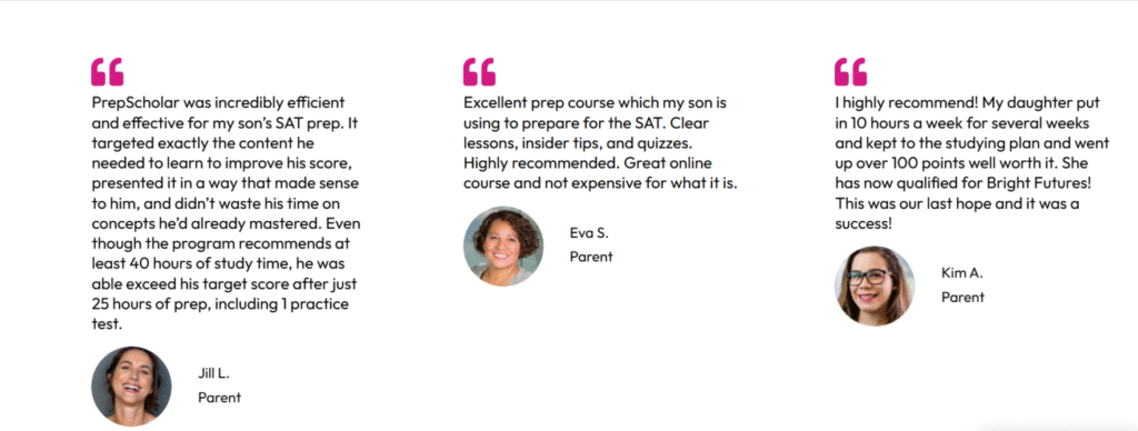 PrepScholar Student
Success Stories