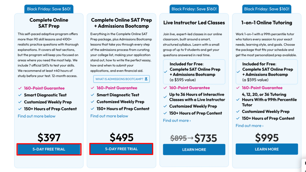 choose pricing plan