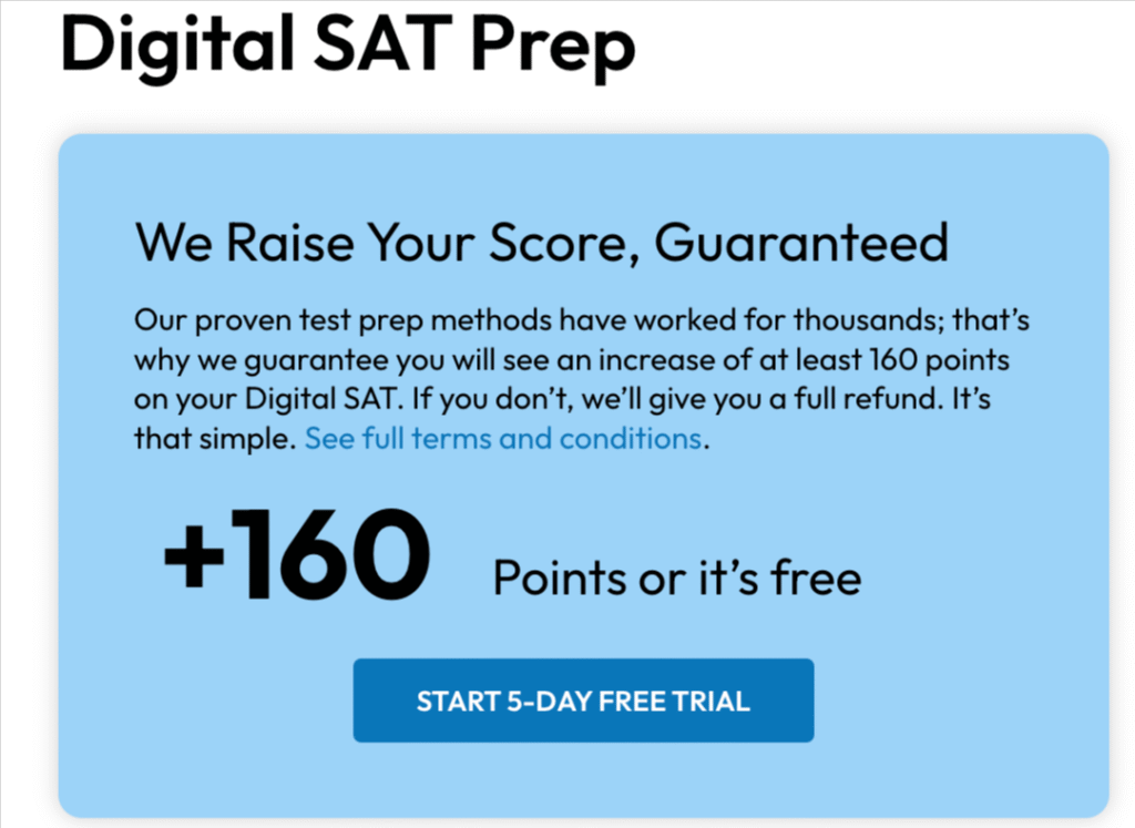 prepscholar guarantee